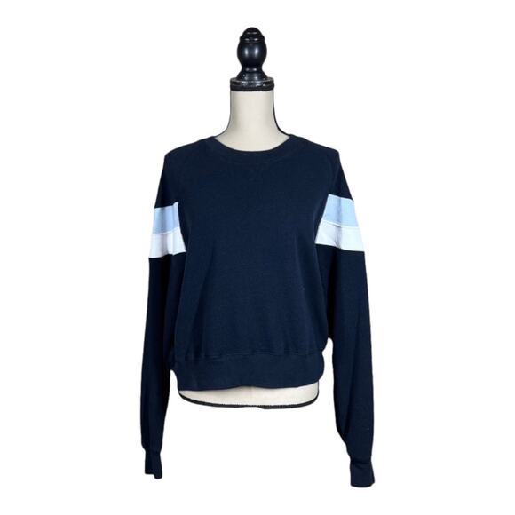 Brandy Melville Tops - Brandy Melville Striped Shoulder Sweatshirt